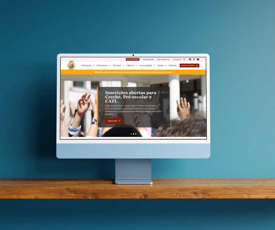 Análise do website anterior